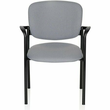 UNITED CHAIR CO Guest Chair, w/Arms, 24-3/4inx23inx32-3/4in, Abyss Fabric/BK, 2PK UNCBR32CP01DP